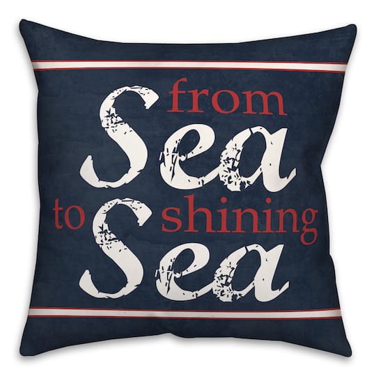 Sea To Shining Sea Throw Pillow